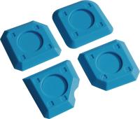 TECWERK Fugenspachtel passend für eckige und runde Fugen Kunststoff 4-teilig Set